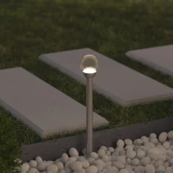 atmosphera Complementos>Lámpara Solar De Acero Inoxidable 11Cm