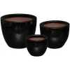 atmosphera Complementos>Maceta Cerámica Negra Tamaño 3/3 37x30Cm
