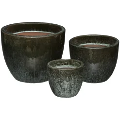 atmosphera Complementos>Maceta Cerámica Verde Tam. 1/3 24x20Cm