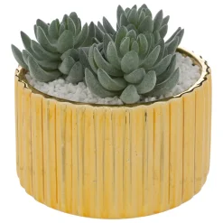 atmosphera Plantas Y Flores Artificiales>Maceta Con Suculenta 14x13.5x14Cm