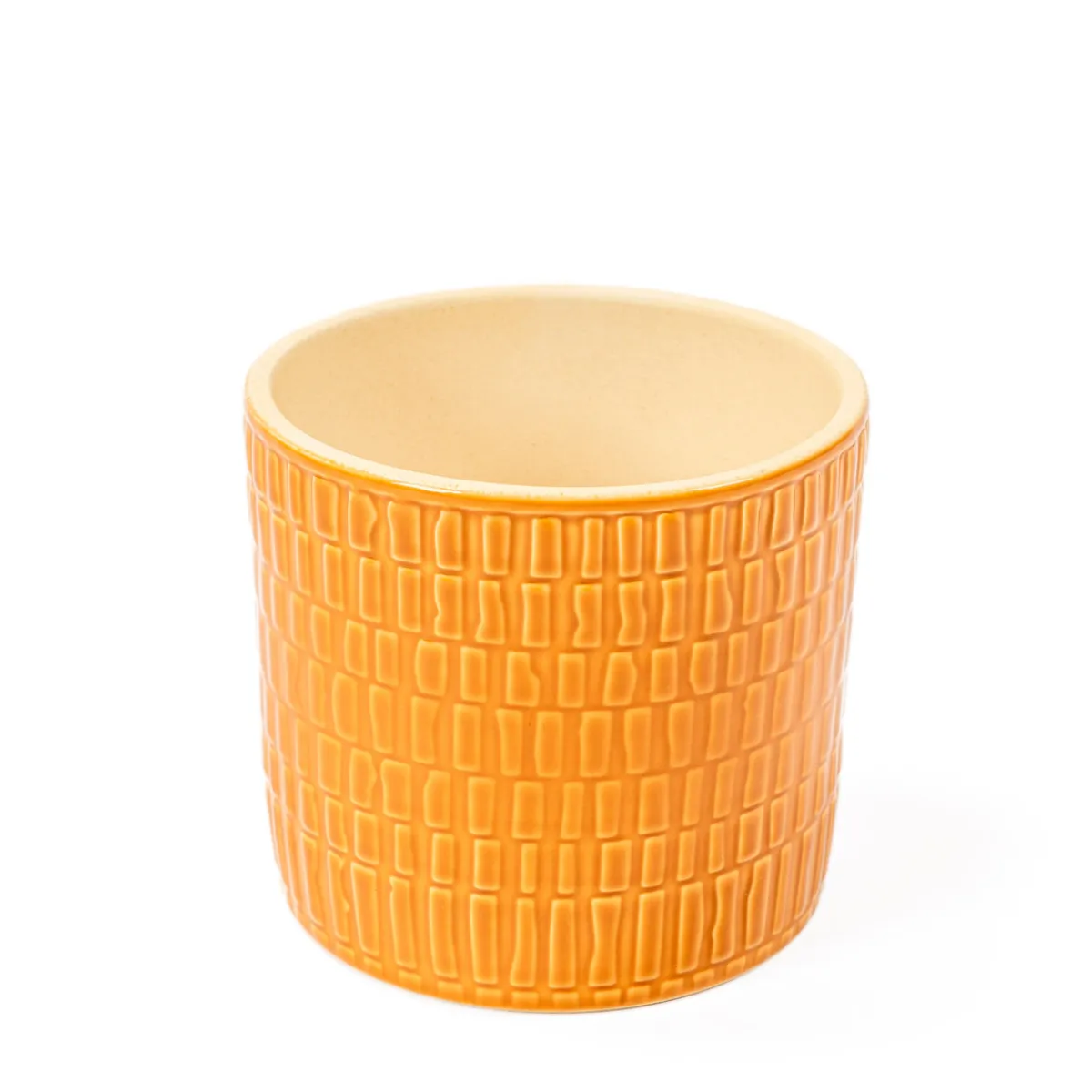 Jarrones Y Vasos>Maceta De Cerámica Ámbar 11x10Cm