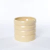 Jarrones Y Vasos>Maceta De Cerámica Ondulada Beige 16.5cm