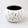 Complementos>Maceta Sandy Bowl Blanca 29x20Cm