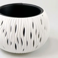 Complementos>Maceta Sandy Bowl Blanca 29x20Cm