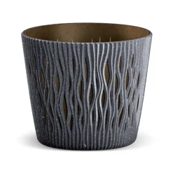 Complementos>Maceta Sandy Round Antracita 19x17Cm