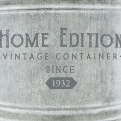 atmosphera Jarrones Y Vasos|Estilo Rústico>Maceta Tamaño 1/2 18.5x22.5Cm Zinc