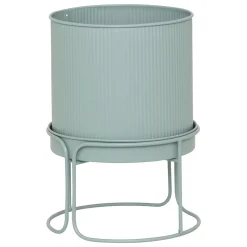 atmosphera Jarrones Y Vasos>Macetero AZE metálico verde 27cm