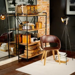 atmosphera Accesorios|Estilo Industrial>Maleta De Madera Decorativa 45x30x19Cm