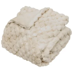 atmosphera Mantas>Manta ADRIEL beige pelo 180x230cm