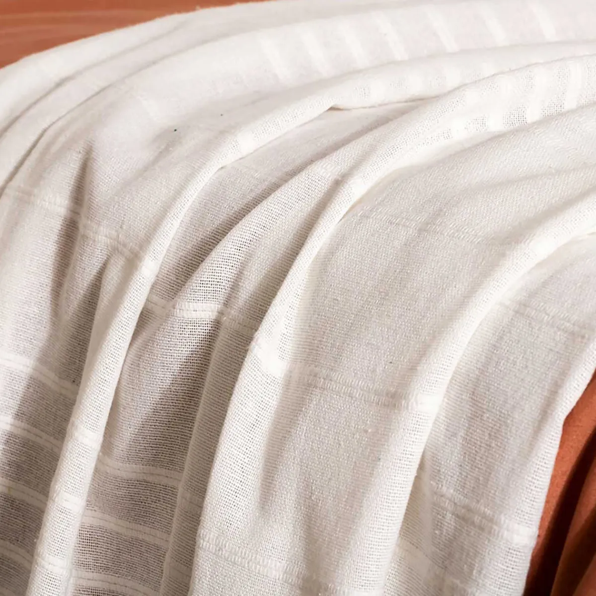 atmosphera Mantas>Manta Con Flecos Color Crudo 230x250Cm