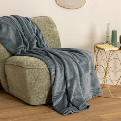 atmosphera Mantas>Manta Coralina Azul 180x230Cm