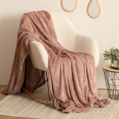 atmosphera Mantas>Manta Coralina Rosa Palo 180x230Cm