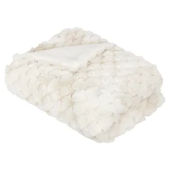 atmosphera Mantas>Manta de felpa beige INUIT