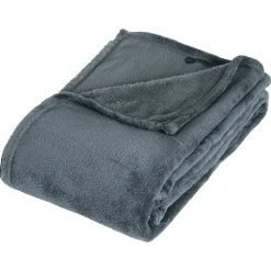 atmosphera Mantas>Manta Microfibra Azul Petróleo 125x150Cm