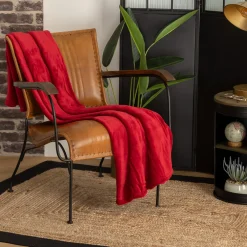 atmosphera Mantas>Manta Microfibra Roja 125x150Cm