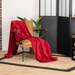 atmosphera Mantas>Manta Microfibra Roja 180x230Cm