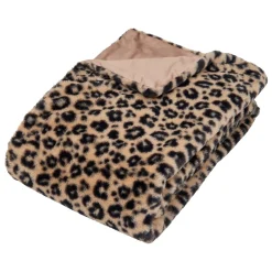 atmosphera Mantas>Manta ORANA leopardo pelo 120x160cm