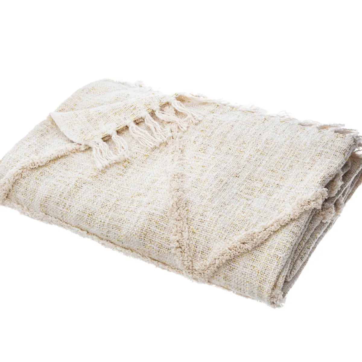 Mantas>Manta Shine Beige 130x180Cm