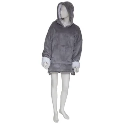 atmosphera Mantas>Manta Sudadera C/Capucha Gris