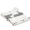 atmosphera Mantas>Manta Tropi Blanca Y Negra Con Borla 130x180cm