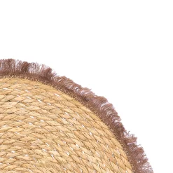 Manteles, Servilletas Y Manteles Individuales>Mantel individual con flecos marrón 38cm