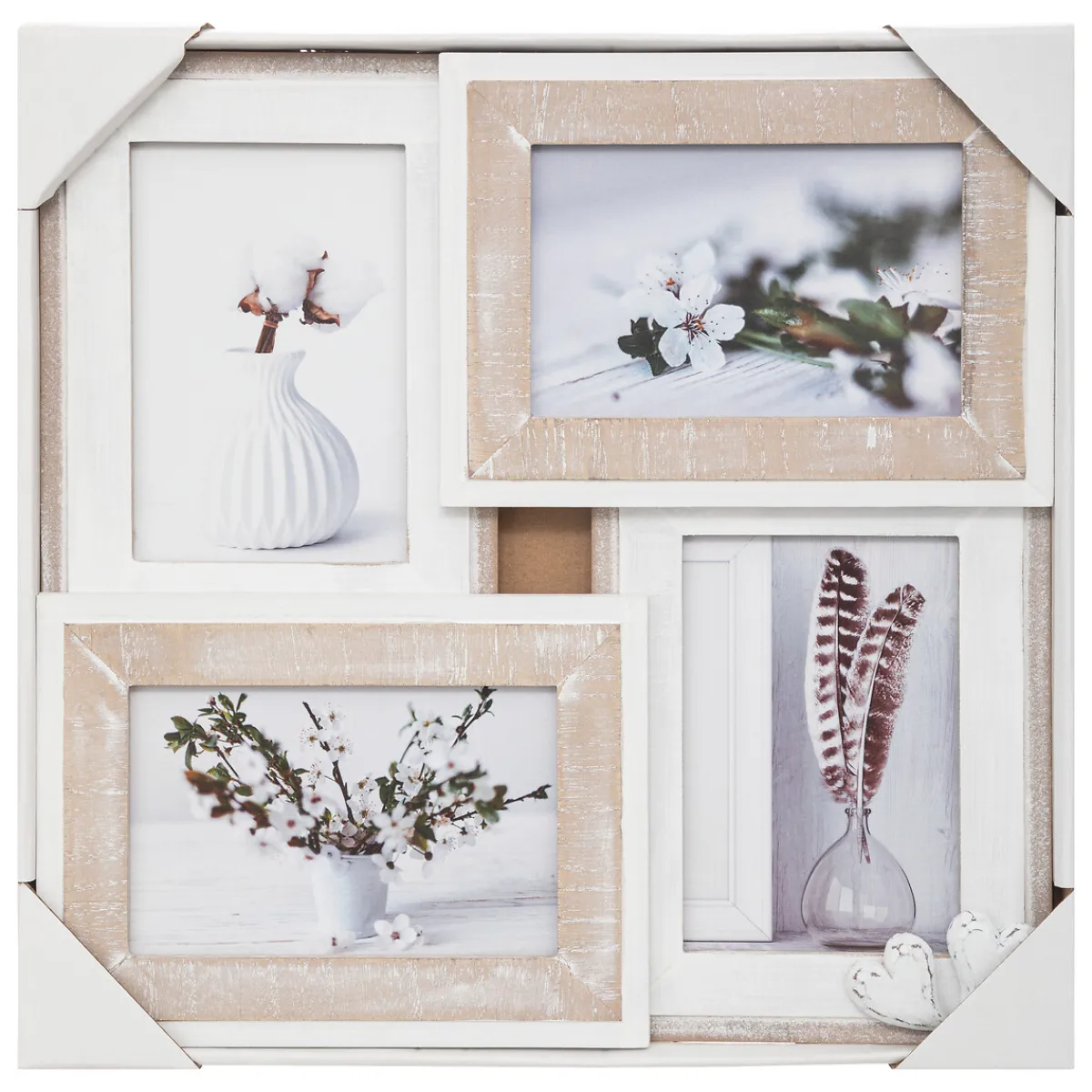 atmosphera Marcos Y Fotos|Estilo Rústico>Marco Para 4 Fotos 33.3x2.5x33.3Cm