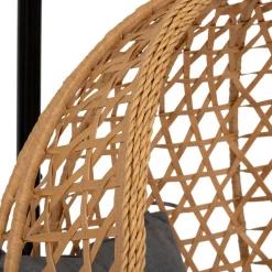 hespéride Columpios>Mecedora gris pardo con cojín blanco