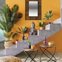 atmosphera Mesas Bajas Y Auxiliares|Estilo Étnico>Mesa auxiliar cobre étnica 45cm