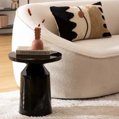 atmosphera Mesas Bajas Y Auxiliares>Mesa Auxiliar De Metal Negra Sita