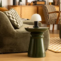 atmosphera Mesas Bajas Y Auxiliares|Estilo Contemporaneo>Mesa Auxiliar De Metal Verde Jaya