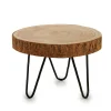 Mesas Bajas Y Auxiliares|Estilo Rústico>Mesa Auxiliar Decorativa Marrón 28cm