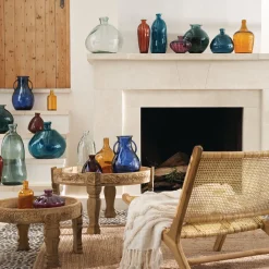 atmosphera Mesas Bajas Y Auxiliares|Estilo Étnico>Mesa Auxiliar Gipsy De Madera 51x33Cm