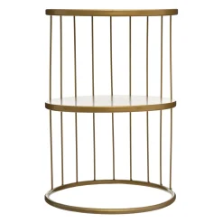 atmosphera Mesas Bajas Y Auxiliares|Estilo Contemporaneo>Mesa Auxiliar Kobu Dorada 36x52Cm