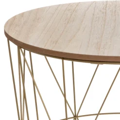 atmosphera Mesas Bajas Y Auxiliares|Estilo Contemporaneo>Mesa Auxiliar Kumi Mdf Metal 40x41Cm