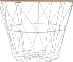 atmosphera Mesas Bajas Y Auxiliares>Mesa Auxiliar Kumi Mdf Metal 38x30.5Cm