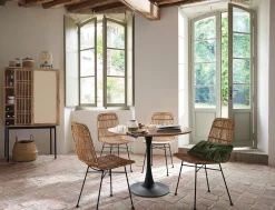 atmosphera Mesas Para Comer>Mesa Cocina Redonda Metal/Mdf 102x74Cm