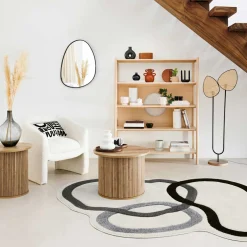 Mesas Bajas Y Auxiliares|Estilo Contemporaneo>Mesa De Centro Redonda Beige Colva 45cm