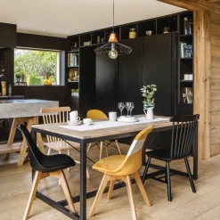 atmosphera Mesas Para Comer|Estilo Industrial>Mesa De Comedor Edena Metal 180x90x75Cm