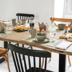 atmosphera Mesas Para Comer|Estilo Industrial>Mesa De Comedor Skidal Madera 200x76x106