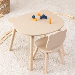 Niños atmosphera4kids Mobiliario>Mesa Douceur Osito Marrón
