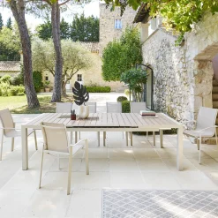 hespéride Mesas De Jardín>Mesa extensible automática ÉVASION lino y argile