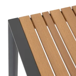 hespéride Mesas De Jardín>Mesa LENSIA de aluminio y madera eucalipto