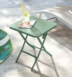 hespéride Mesas De Jardín>Mesa plegable cuadrada GREENSBORO verde