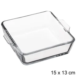 secret d'gourmet Bandejas Y Platos Para Horno>Mini Fuente De Vidrio Cuad. 15Cm