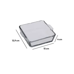 secret d'gourmet Bandejas Y Platos Para Horno>Mini Fuente De Vidrio Cuad. 15Cm