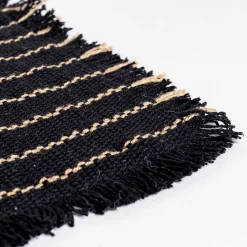 Manteles, Servilletas Y Manteles Individuales>Mnatel individual negro 30x45cm