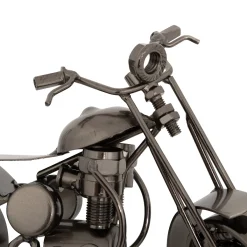 atmosphera Accesorios|Estilo Industrial>Moto decorativa IMRAN de metal plateado
