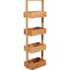 5five Muebles Con Lavabo Y Auxiliares>Mueble De Bambú 4 Estantes 28x15x88Cm
