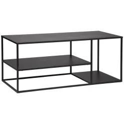 atmosphera Muebles Y Carros De Apoyo|Estilo Industrial>Mueble De Tv De Metálico Negro 120x50x50Cm