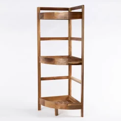 Muebles Con Lavabo Y Auxiliares>Mueble esquinero de baño con 3 estantes